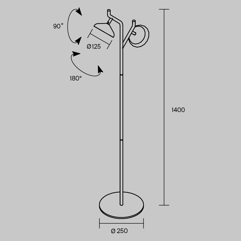 Напольный светильник Vita 3000К 18Вт в Уфе