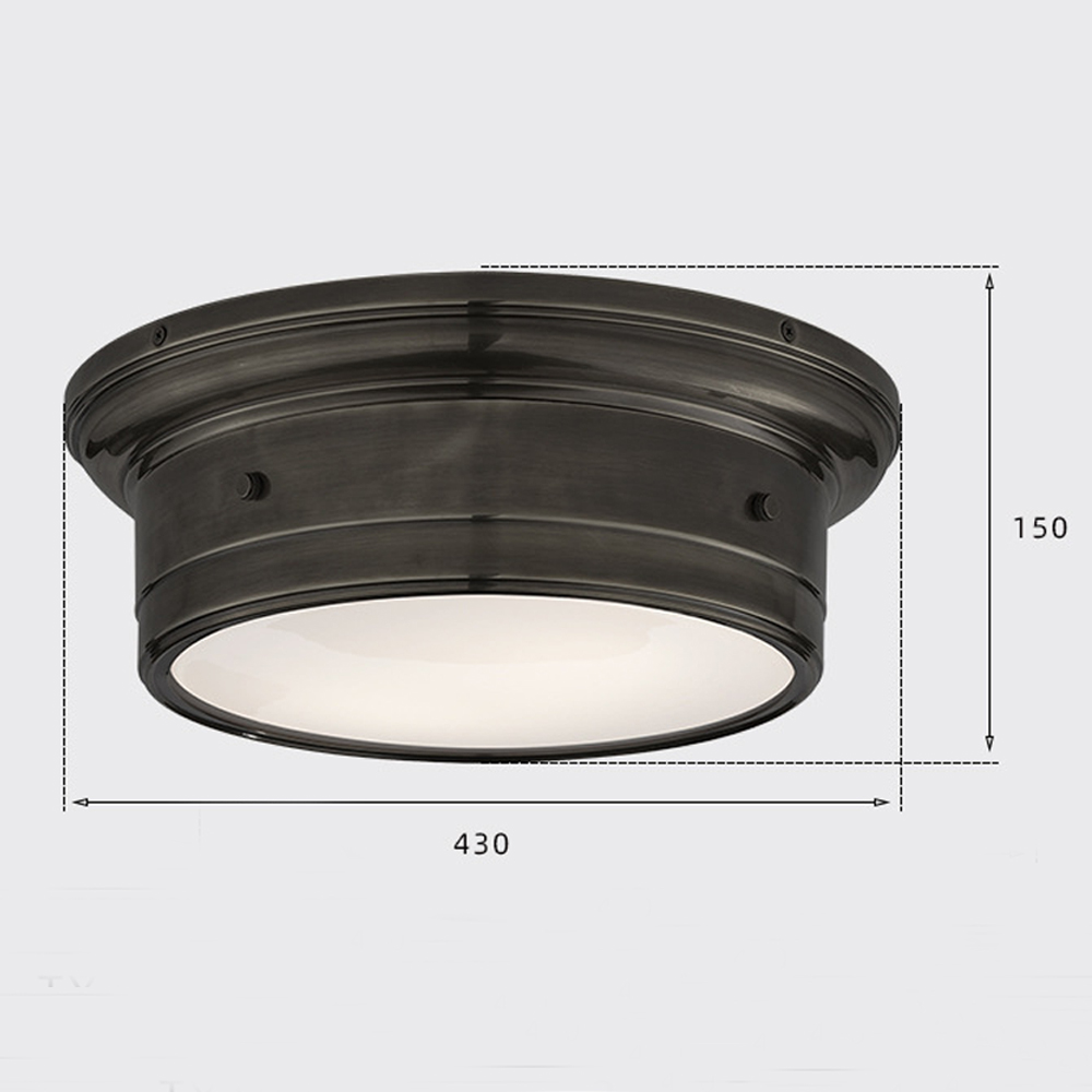 Потолочный светильник круглый черного цвета Modern Simple Ceiling Light Потолочный светильник круглый черного цвета Modern Simple Ceiling Light в Уфе
