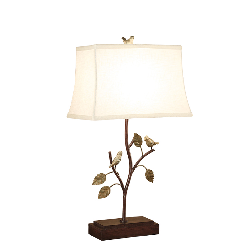 Настольная лампа Bird Talk Table lamp Белый Коричневый Латунь в Уфе | Loft Concept 