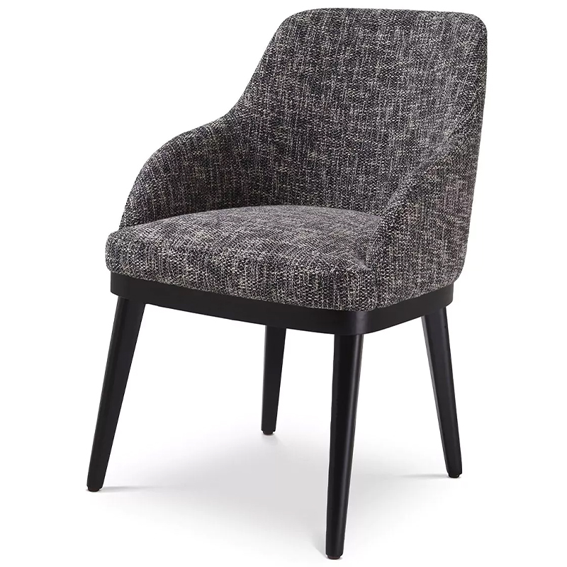 Стул Eichholtz Dining Chair Costa Cambon Black Серый Черный в Уфе | Loft Concept 