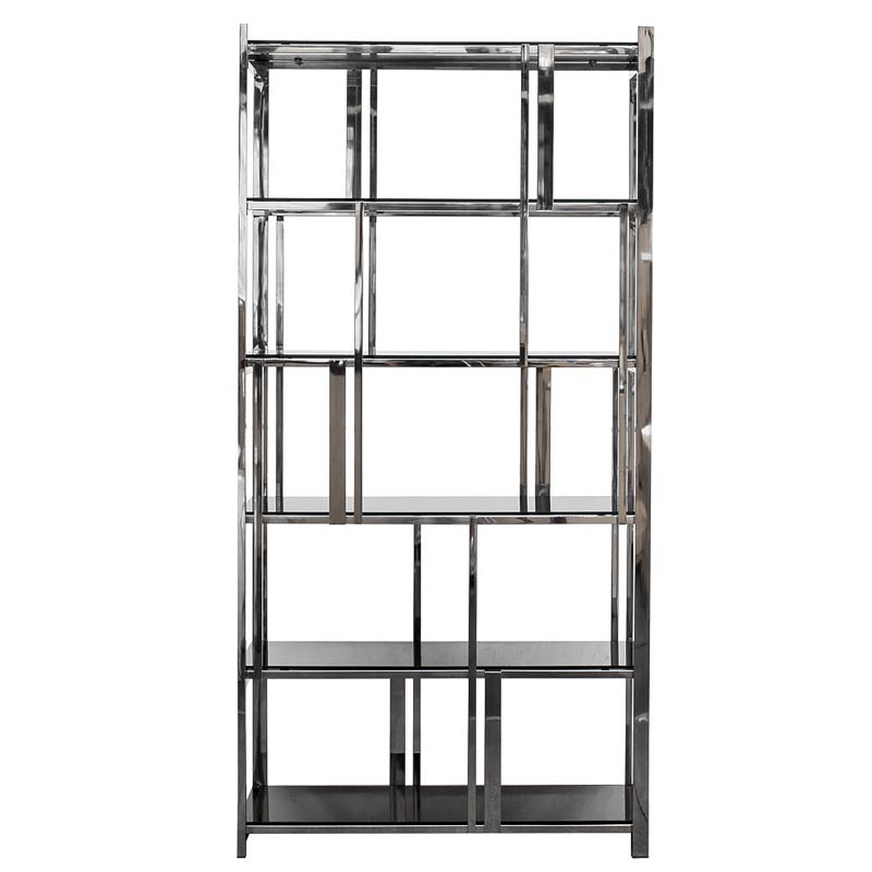 Стеллаж Kenton Rack Хром Черный в Уфе | Loft Concept 