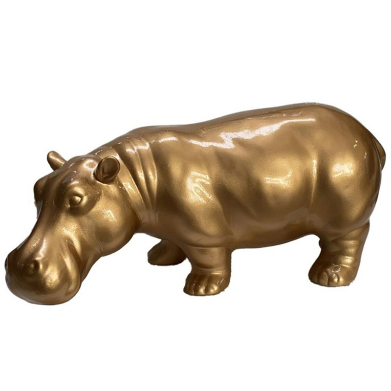 Статуэтка Abhika Hippo Bisc. Gold Золотой в Уфе | Loft Concept 