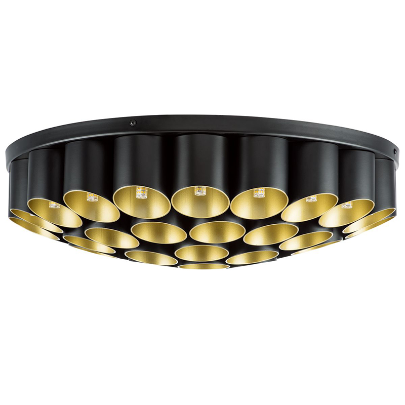 Потолочный светильник Garbi Black Pipe Organ Ceiling Lamp 40 Черный Золотой в Уфе | Loft Concept 