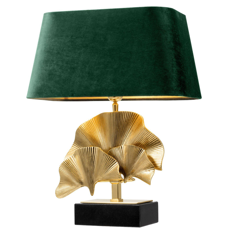 Настольная лампа Eichholtz Table Lamp Olivier green Латунь Черный Зеленый в Уфе | Loft Concept 