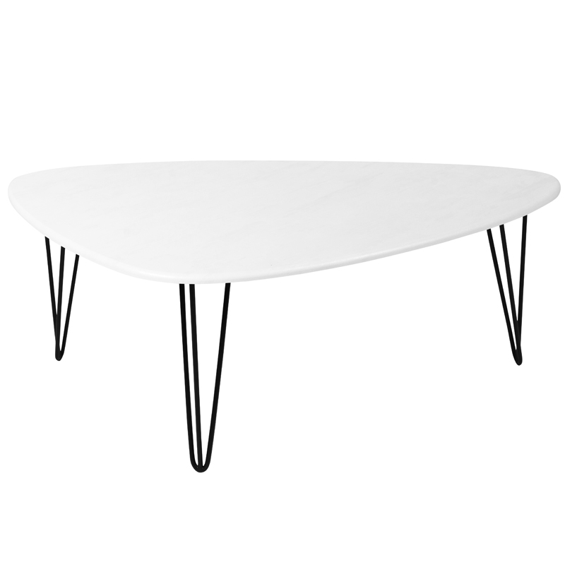 Кофейный стол Dorian Coffee Table white Белый бетон в Уфе | Loft Concept 