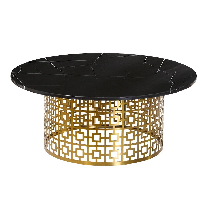 Кофейный стол Artesia Coffee Table Black Глянцевое золото Черный в Уфе | Loft Concept 