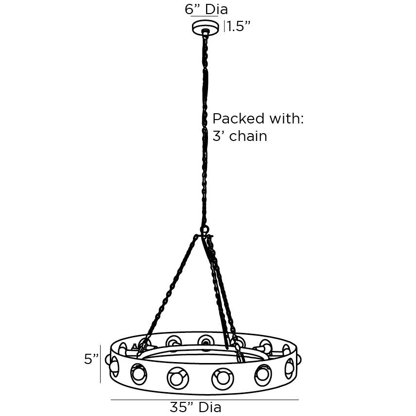 Люстра Arteriors REDONDO CHANDELIER в Уфе