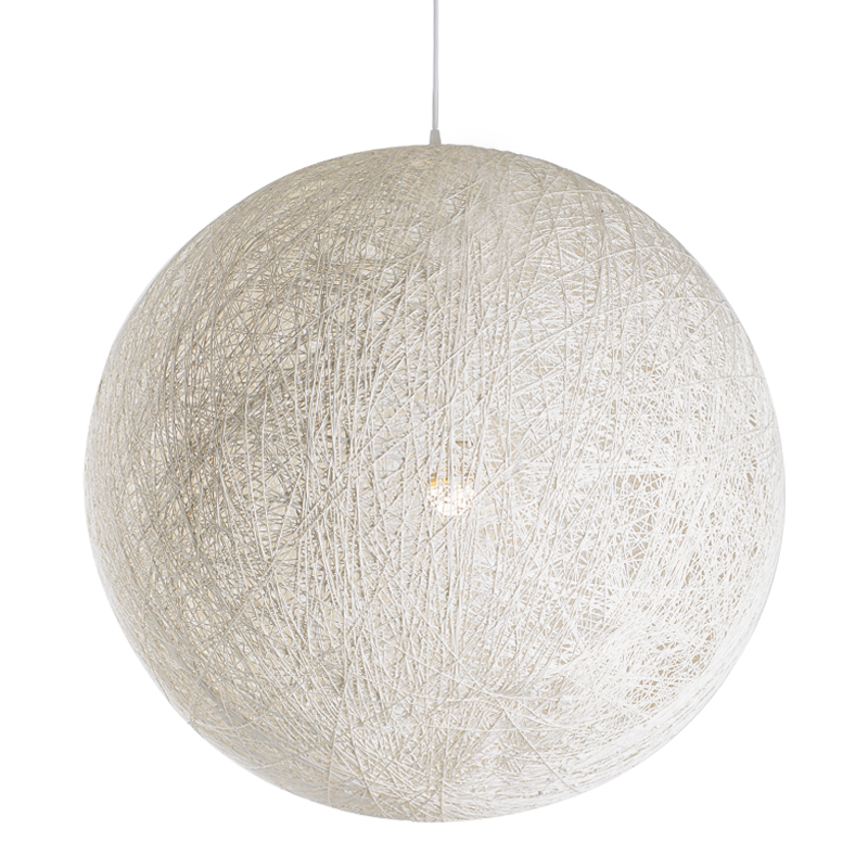 Подвесной светильник Moooi Thread Papier Mache Lamp white Белый в Уфе | Loft Concept 