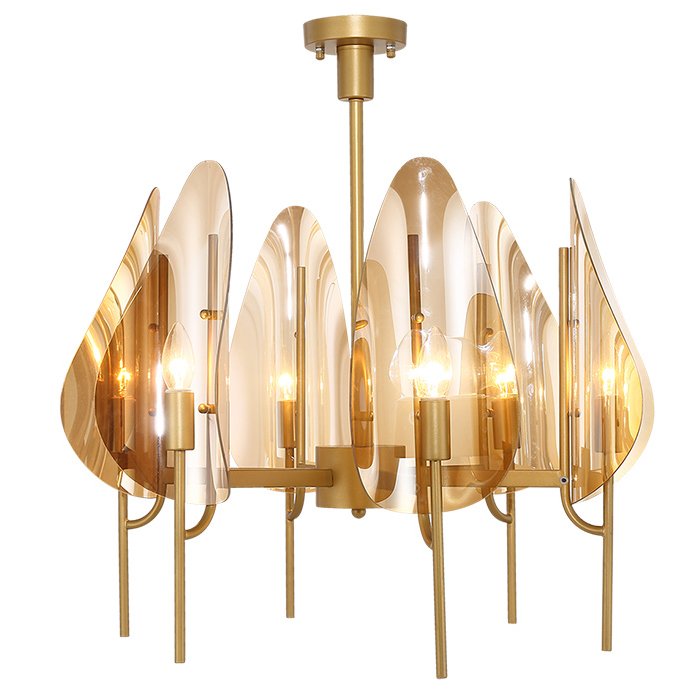 Люстра Chandelier Max Ingrand Fontana Arte Amber glass Золотой Янтарь (Amber) в Уфе | Loft Concept 