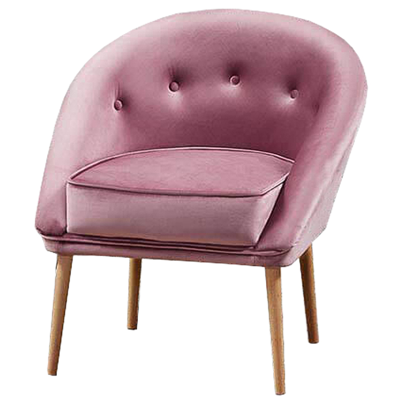 Кресло Gwyn Chair pink Розовый Древесина в Уфе | Loft Concept 