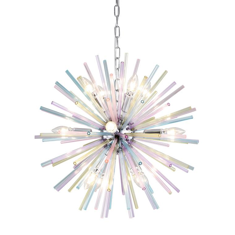 Люстра Colored Astra Chandelier 60 Хром в Уфе | Loft Concept 