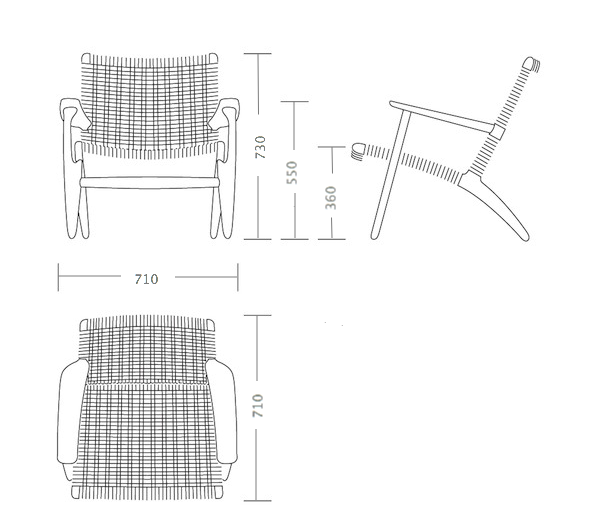 Кресло Hans Wegner CH25 в Уфе