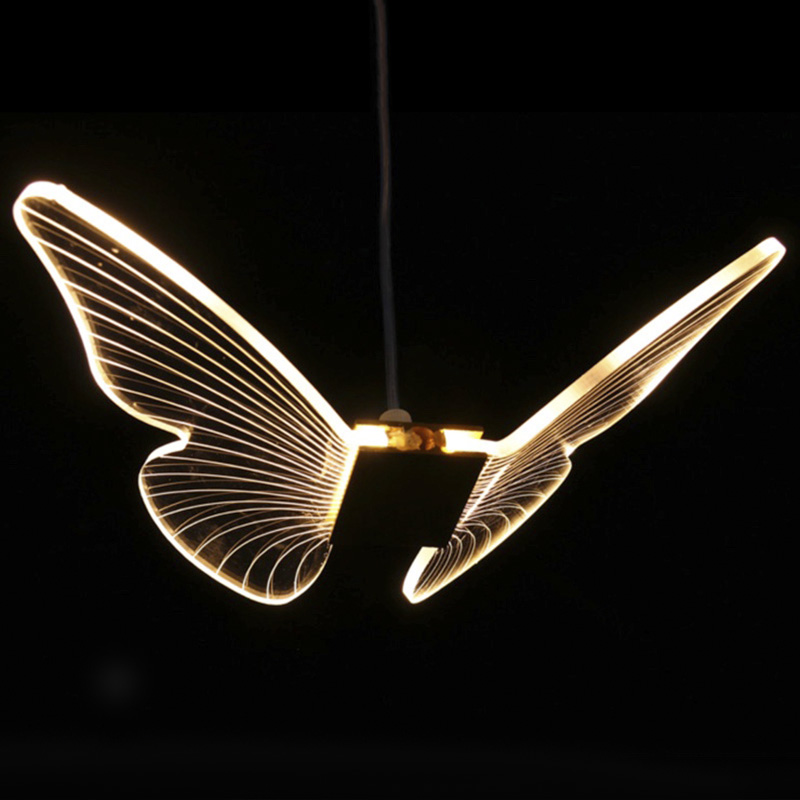 Butterfly Pendant Lamp D Глянцевое золото Прозрачный в Уфе | Loft Concept 