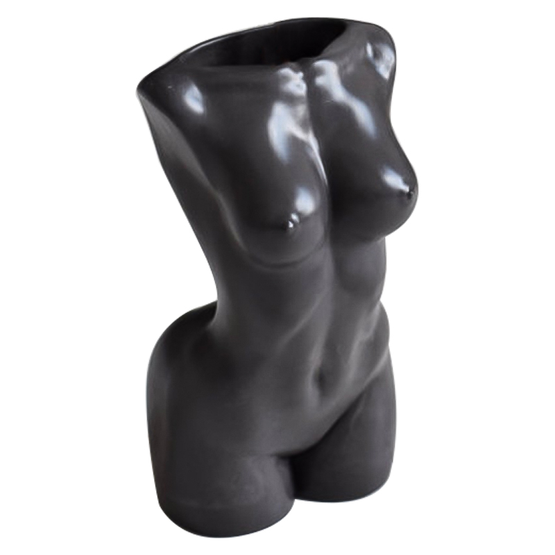 Ваза Vase Female Torso black Черный в Уфе | Loft Concept 