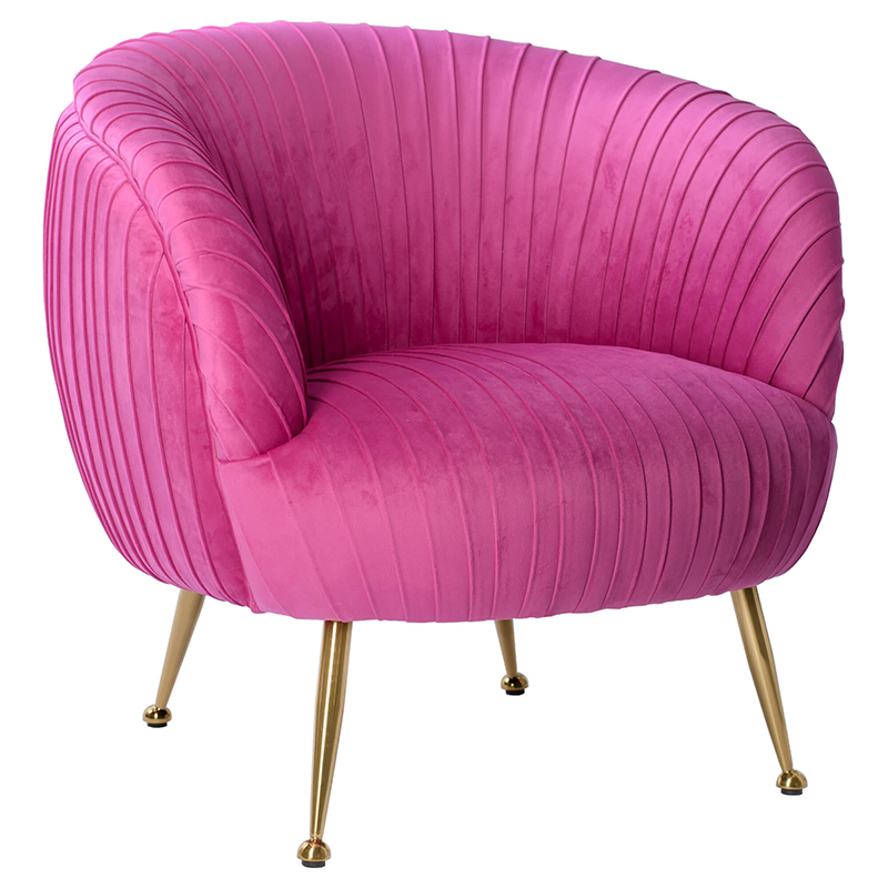 Кресло SOUFFLE CHAIR pink velor Розовый в Уфе | Loft Concept 