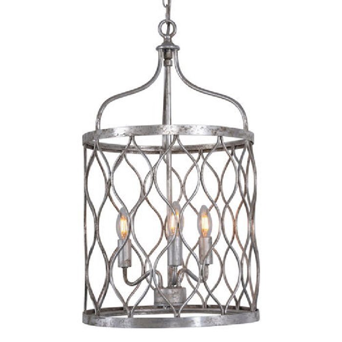 Подвесные светильники Lantern Silver Net M Pendant lamp Серебряный в Уфе | Loft Concept 