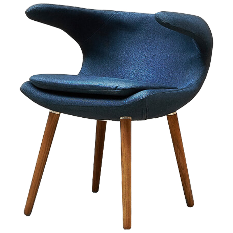 Стул Roidh Stool blue Синий Коричневый в Уфе | Loft Concept 