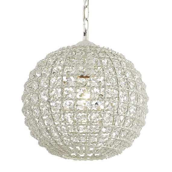 Люстра Casbah Crystal Pendant Globe Прозрачный Белый в Уфе | Loft Concept 