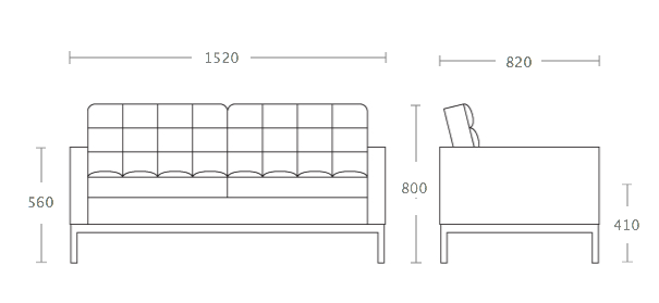 Диван Florence Knoll Settee в Уфе