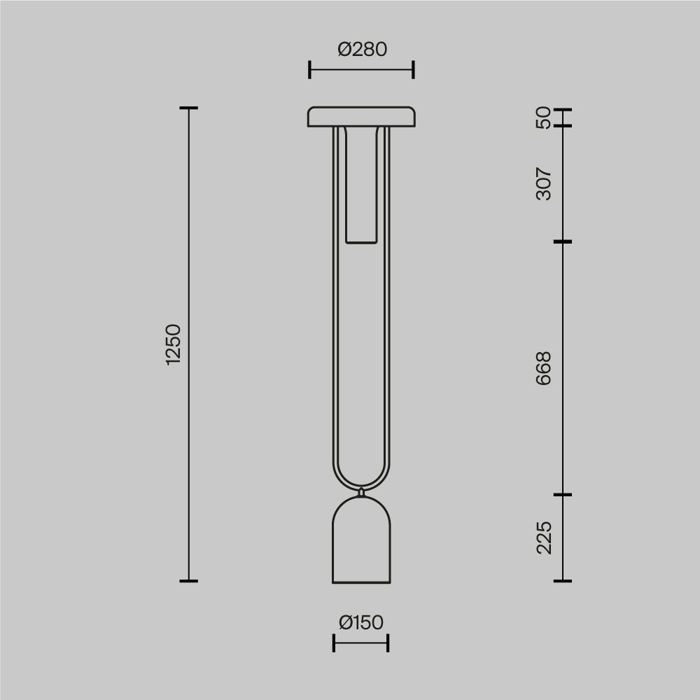 Напольный торшер светодионый Ikebana 3000К 24Вт в Уфе