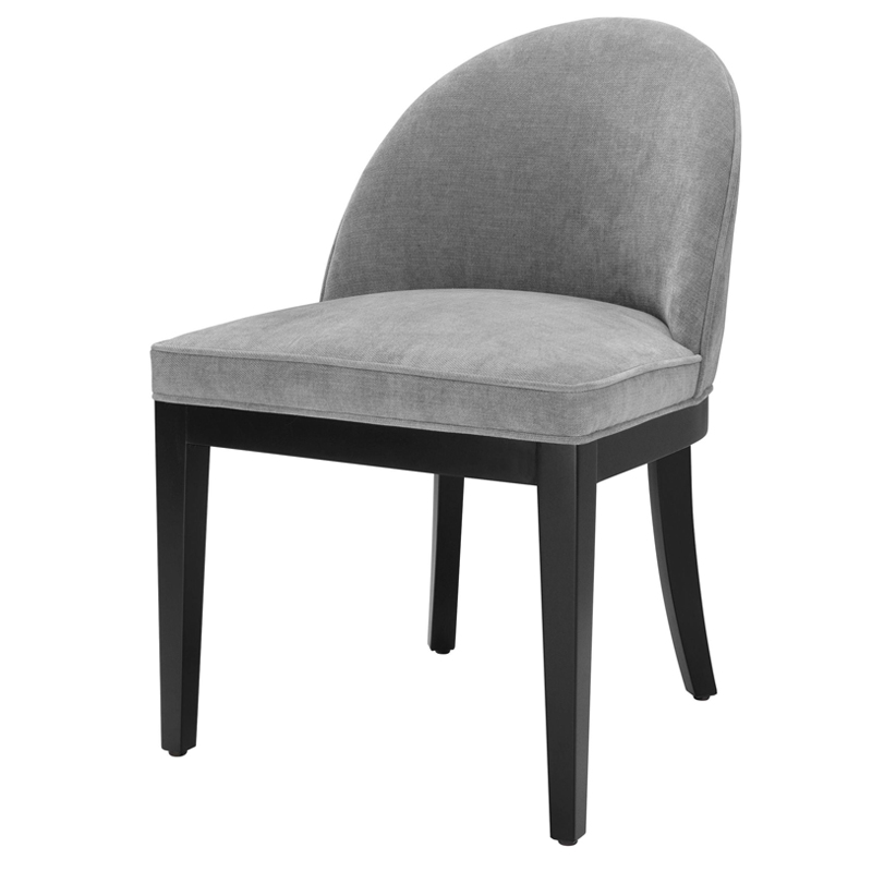 Стул Eichholtz Dining Chair Fallon grey Серый Черный в Уфе | Loft Concept 