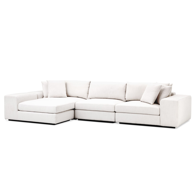 Диван Eichholtz Sofa Vista Grande Lounge white Белый Черный в Уфе | Loft Concept 