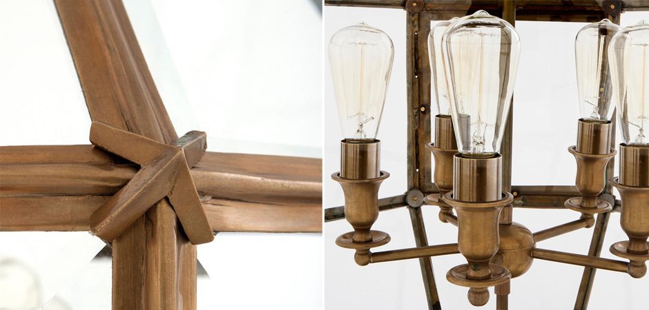 Люстра Lantern Owen Brass L - Loft-Concept в Уфе
