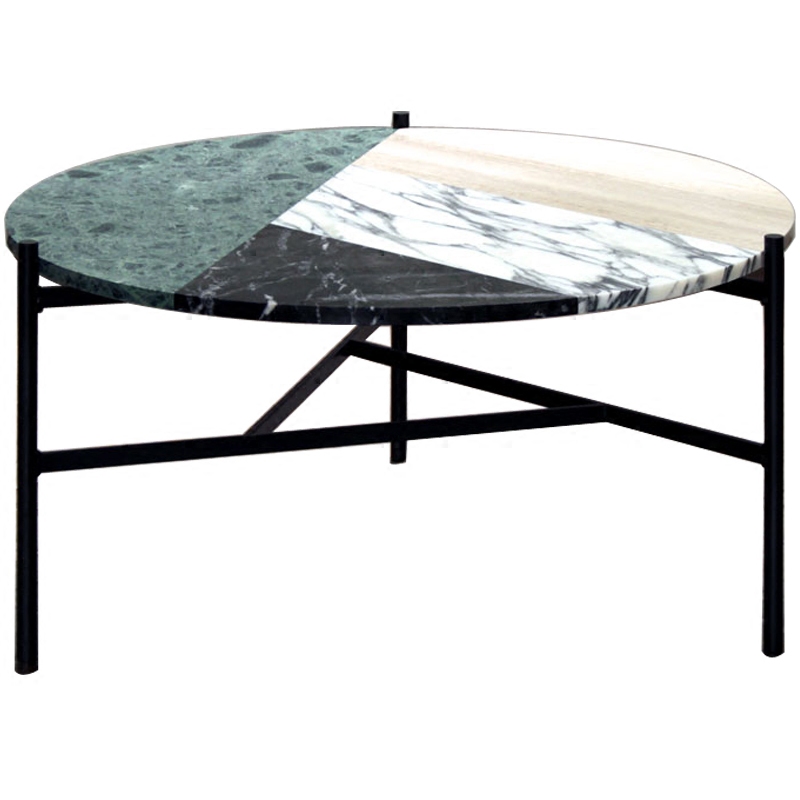 Кофейный стол Marble Combination Coffee Table Черный Мульти в Уфе | Loft Concept 