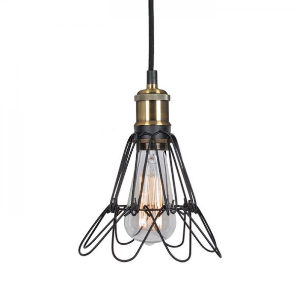 Подвесной светильник Cage Filament Pendant  в Уфе | Loft Concept 