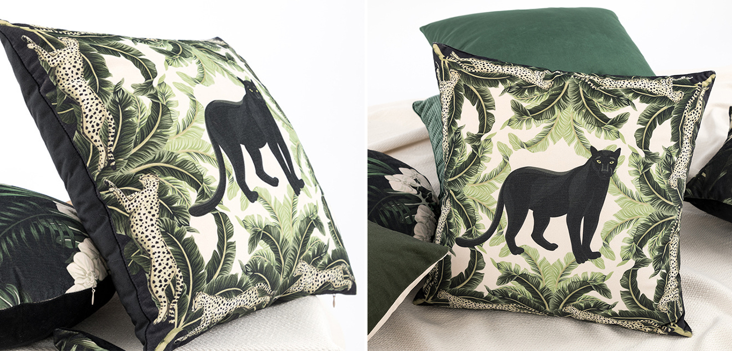 Декоративная подушка Черная Пантера Black Panther Cushion - фото