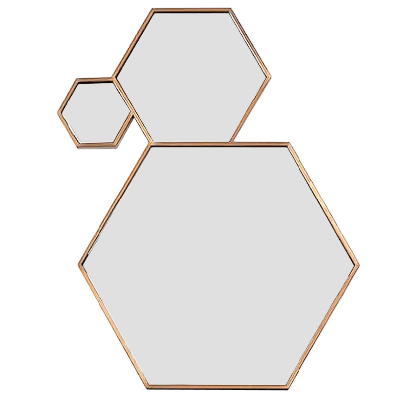 Зеркало Hexagons Mirror Бронза в Уфе | Loft Concept 