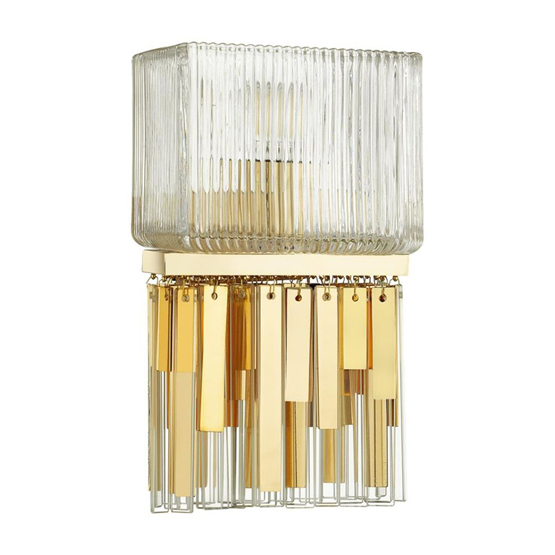 Бра Madelen Gold Wall Lamp Глянцевое золото Прозрачный (Transparent) в Уфе | Loft Concept 