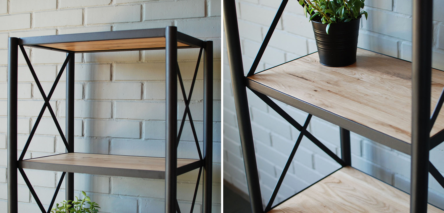 Стеллаж Pheobe Industrial Metal Rust Rack - фото