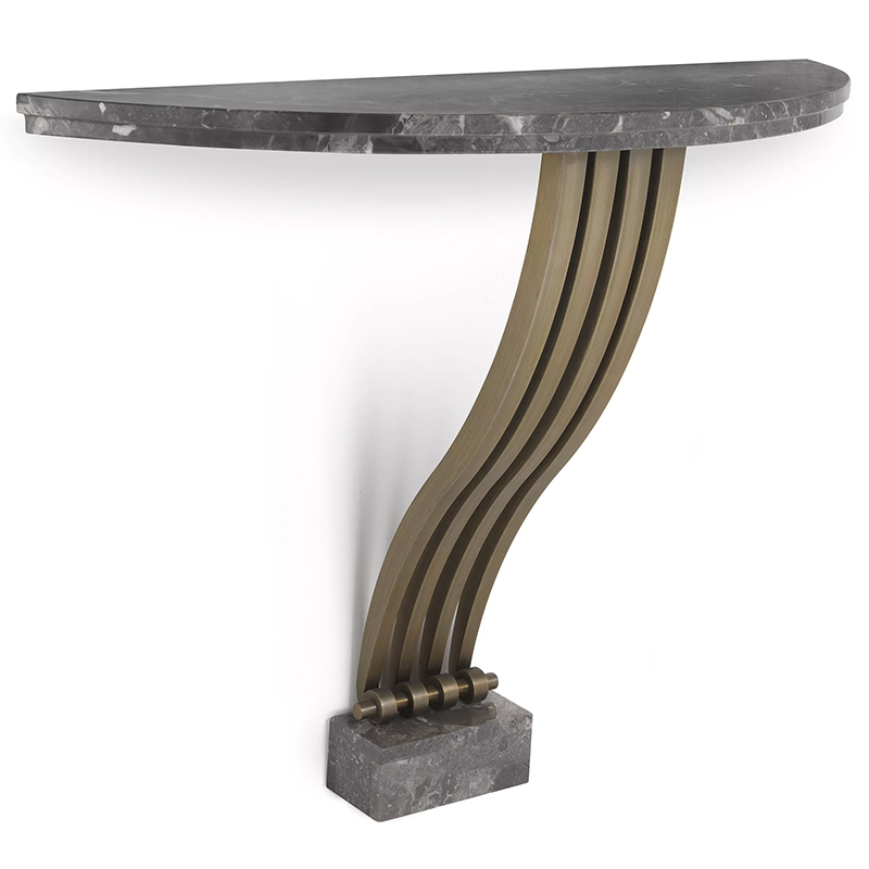 Консоль Eichholtz Console Table Renaissance Brass Серый Латунь в Уфе | Loft Concept 