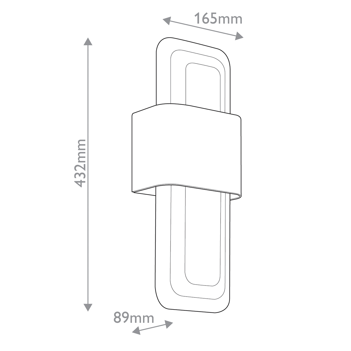 Бра с прямоугольным стеклянным плафоном Kichler в Уфе