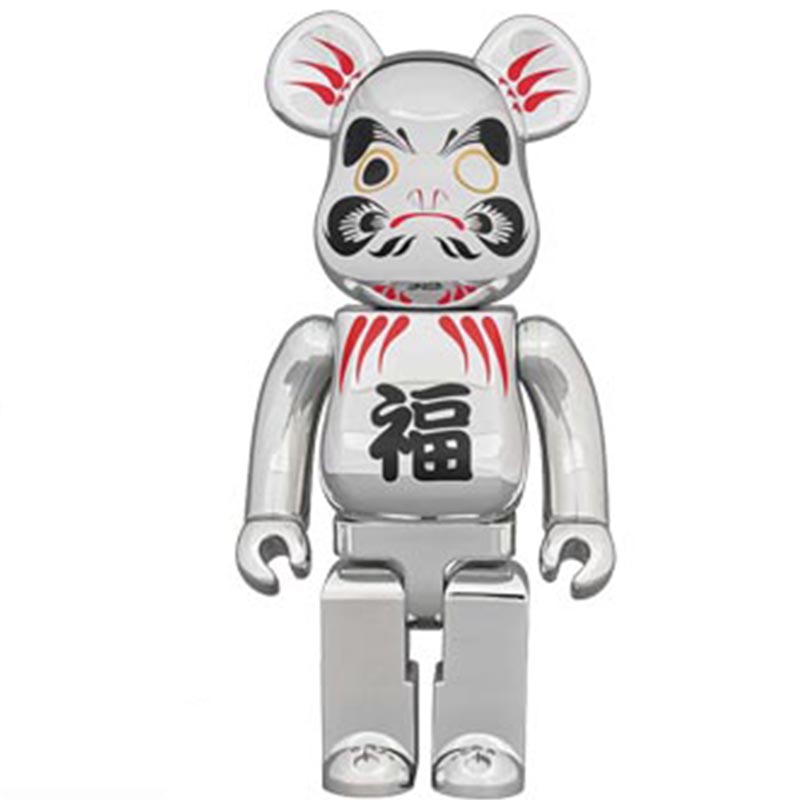 Статуэтка Bearbrick Daruma Silver Серебряный Черный Красный в Уфе | Loft Concept 