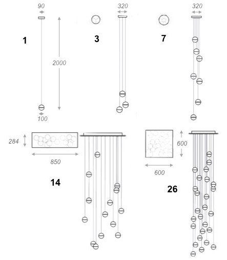 Bocci Led Crystal Glass Ball 1 в Уфе
