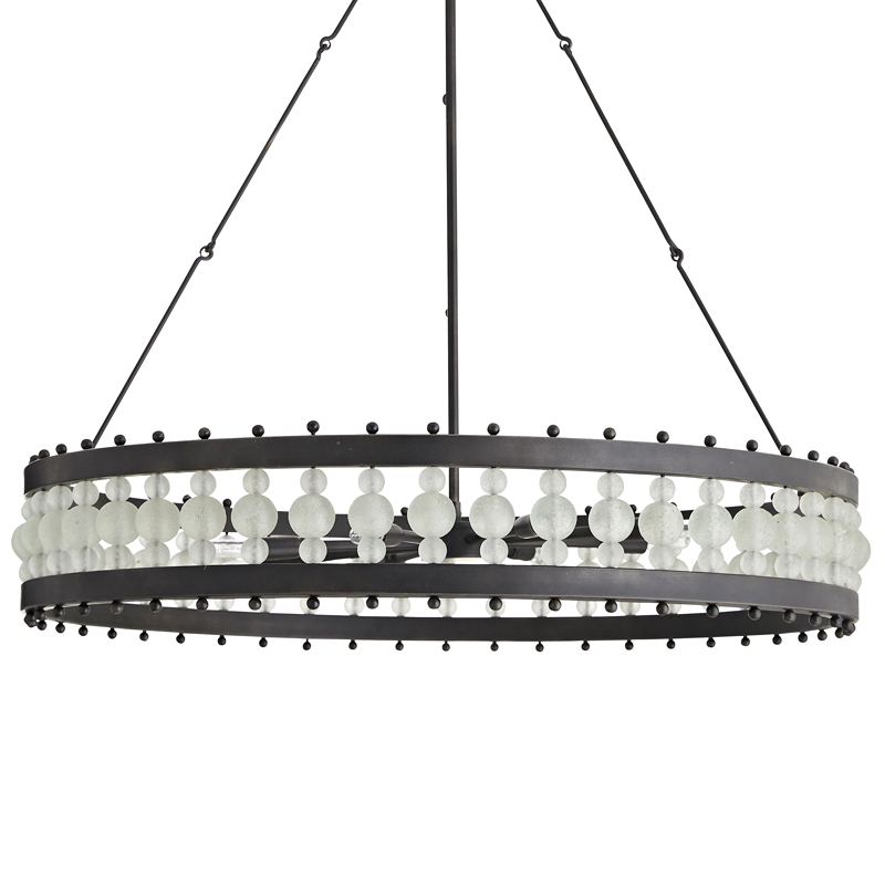 Люстра Arteriors ESME CHANDELIER Черный Прозрачный в Уфе | Loft Concept 