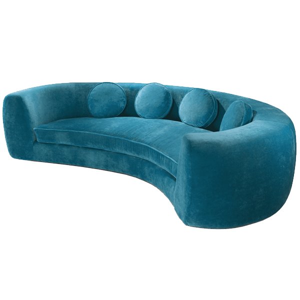 Диван India Mahdavi JELLY PEA Sofa Бирюзовый Желтый Синий Серый в Уфе | Loft Concept 