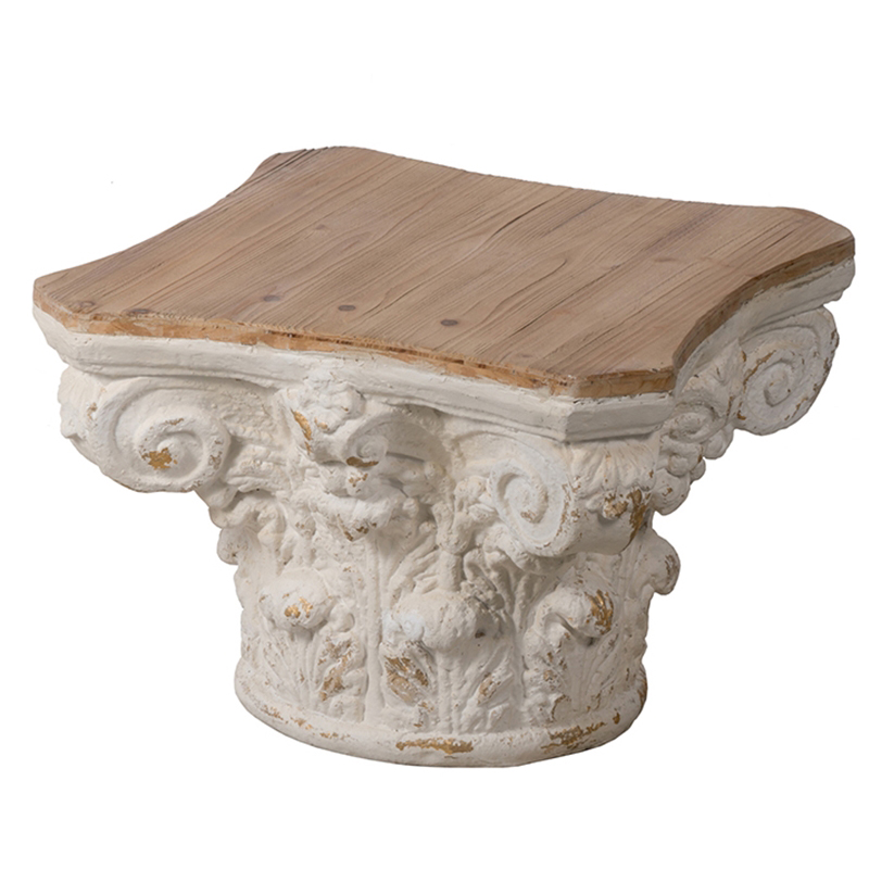 Приставной стол Ancient Roman Column Side Table Белый в Уфе | Loft Concept 