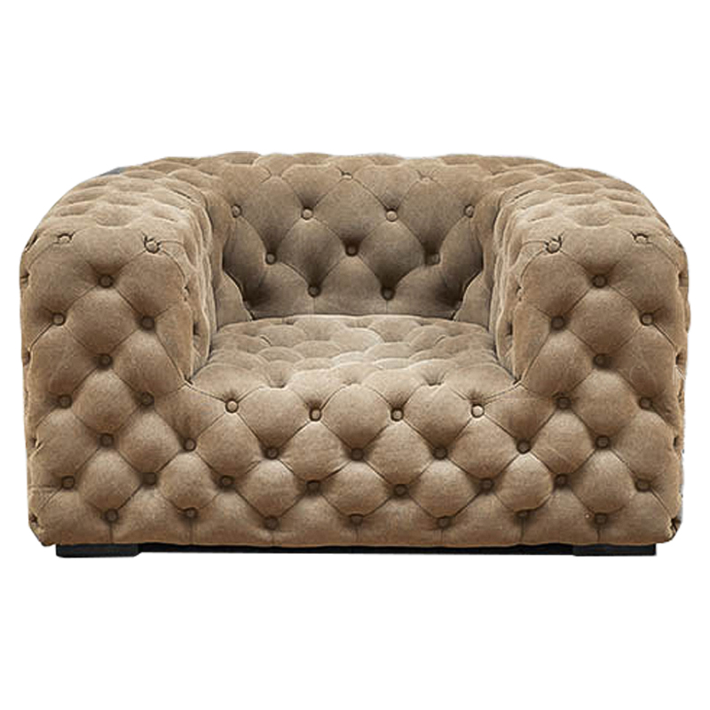 Кресло Soho Tufted Beige Armchair Бежевый в Уфе | Loft Concept 