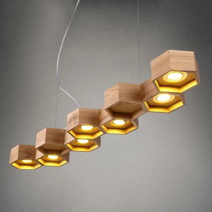 Люстра Honeycomb 7 Loft Wooden Ecolight  в Уфе | Loft Concept 