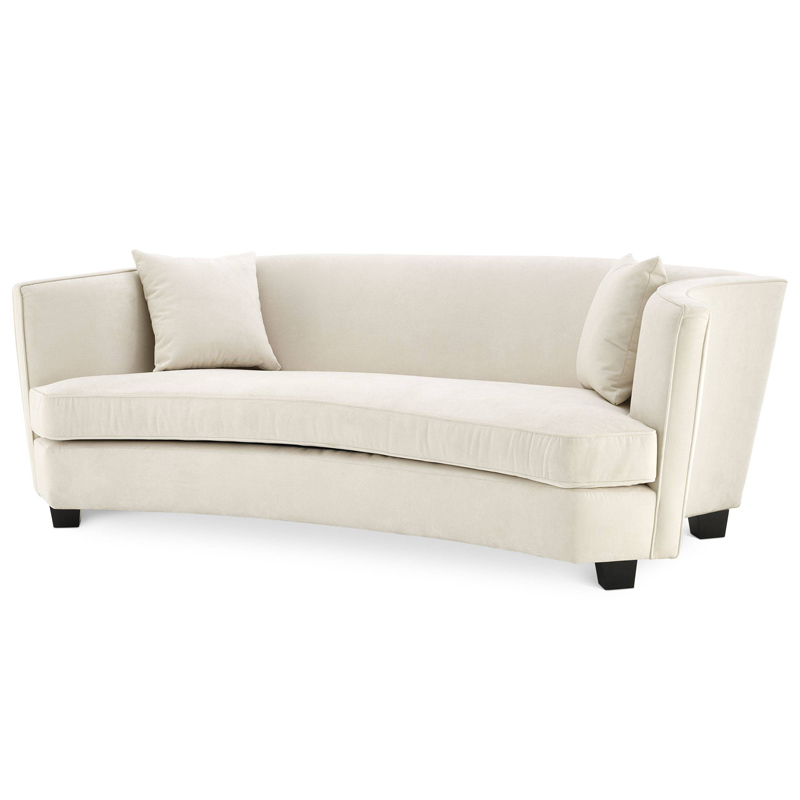 Диван Eichholtz Sofa Jiulietta 3 ivory ( слоновая кость ) Черный в Уфе | Loft Concept 