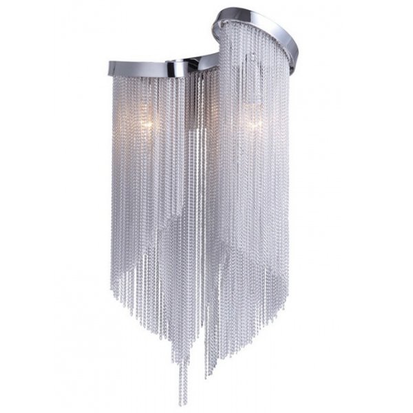 Бра Atlantis Chain Wall Lamp Black White Белый в Уфе | Loft Concept 