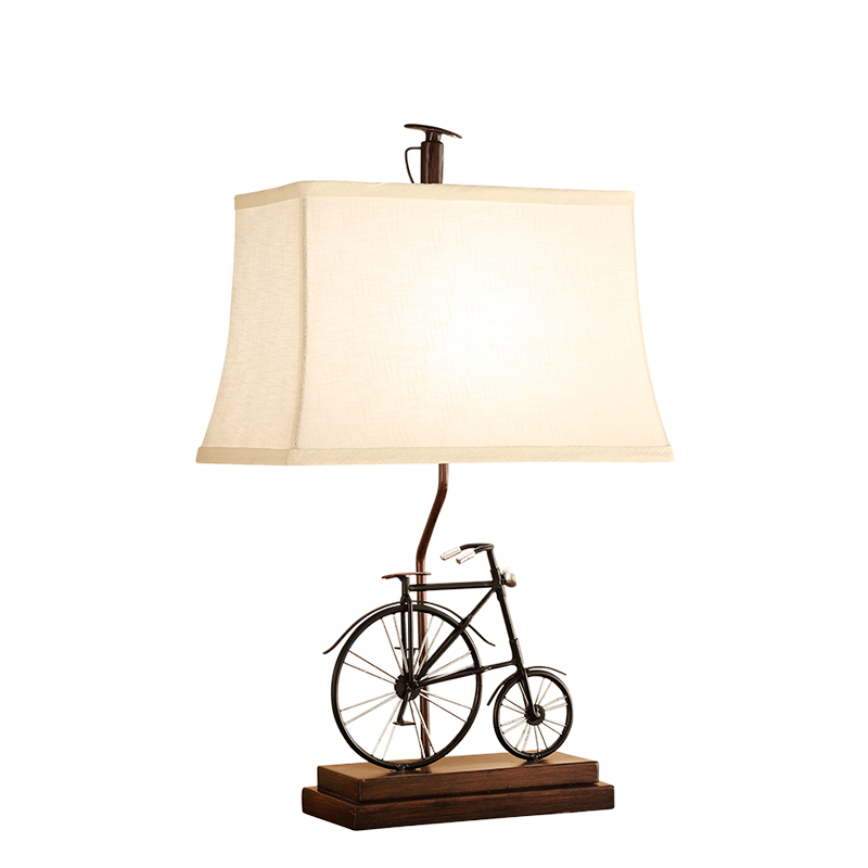 Настольная лампа Bike Table Lamp Черный Белый Коричневый в Уфе | Loft Concept 