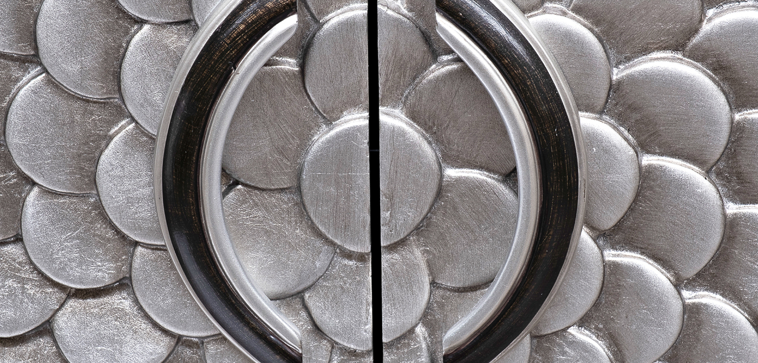 Комод с рельефным орнаментом Рыбья чешуя Fish scales Chest of drawers - фото №1