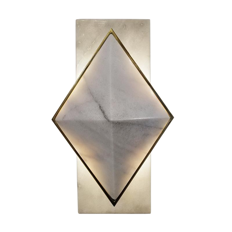 Бра Marble Diamond WALL LAMP Латунь Серый в Уфе | Loft Concept 