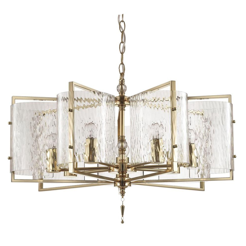 Люстра Karissa Gold Chandelier 65 Глянцевое золото Прозрачный (Transparent) в Уфе | Loft Concept 