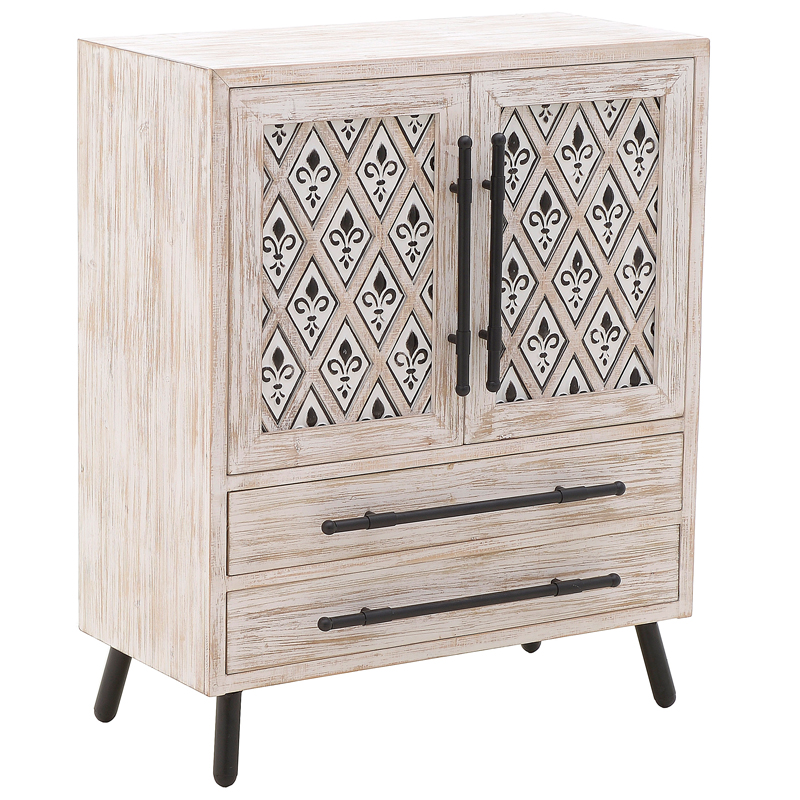 Комод Jerrick Provence Chest of Drawers Черный Бежево-серый в Уфе | Loft Concept 