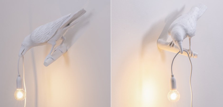 Бра Seletti Bird Lamp White Looking Бра Seletti Bird Lamp White Looking - Loft-Concept в Уфе